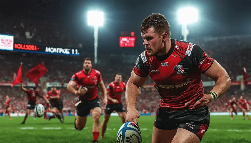 revivez la 3e journée du top 14 où le stade toulousain a su s'imposer face à montpellier avec un score serré de 20-11. une victoire qui témoigne de la détermination des toulousains dans cette saison palpitante.
