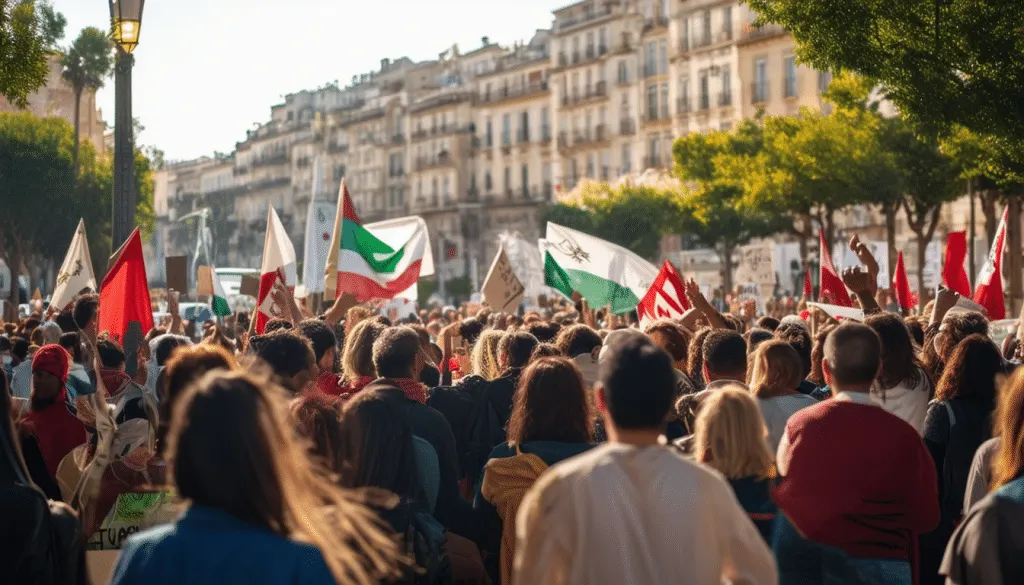 participez à un rassemblement solidaire ce samedi sur la place de la comédie à montpellier, en soutien au liban et face à la guerre au proche-orient. un moment de solidarité et de sensibilisation pour apporter espoir et unité.