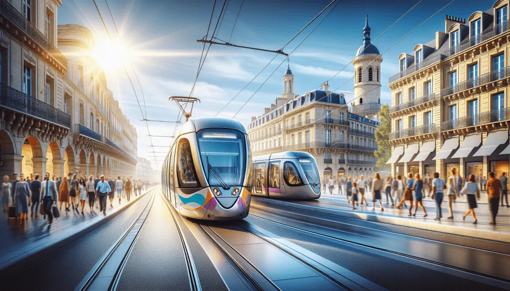 découvrez l'inauguration de la première rame de tram de la ligne 5 à montpellier. un nouveau symbole de l'innovation et de la mobilité durable au cœur de la ville.