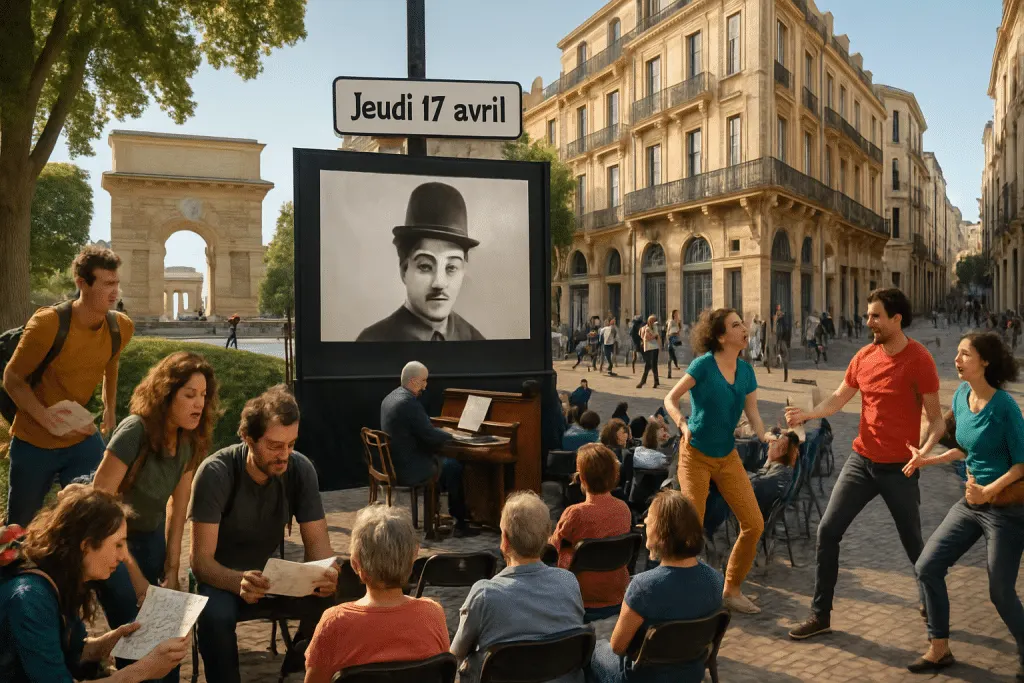 découvrez des activités captivantes à montpellier ce jeudi 17 avril ! participez à une chasse au trésor excitante, assistez à un ciné-concert célébrant l'œuvre de charlie chaplin et laissez-vous emporter par des performances d'improvisation. une journée riche en divertissement vous attend !