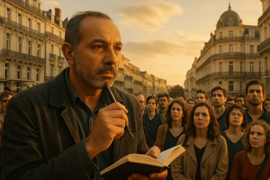 plongez dans l'univers fascinant de kamel daoud qui, lors de la comédie du livre à montpellier, propose une réflexion profonde sur l'acte d'écrire et les enjeux de la narration. découvrez comment l'écrivain, loin des violences réelles, manie les mots pour dépeindre des vérités poignantes dans son nouveau roman.