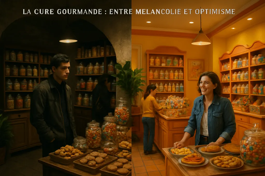 découvrez la cure gourmande à montpellier, où la mélancolie rencontre l'optimisme à travers une sélection de douceurs artisanales. explorez nos deux boutiques, véritables temples du plaisir gourmand, qui éveillent vos sens et ravivent vos souvenirs d'enfance.