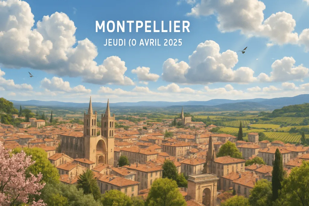 découvrez les prévisions météorologiques détaillées pour montpellier et ses environs le jeudi 10 avril 2025. restez informé sur les conditions climatiques, les températures, et les prévisions de pluie pour planifier votre journée au mieux.