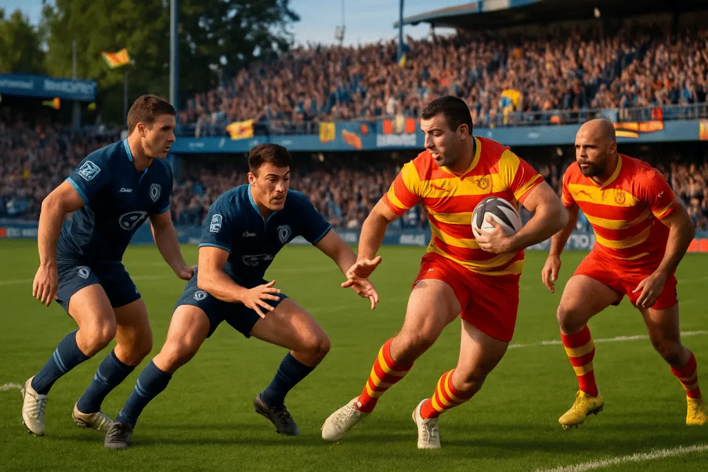 ne manquez pas le retour du top 14 2024-2025 ! suivez en direct le match palpitant entre montpellier et perpignan le 26 avril 2025. soyez au cœur de l'action et vibrez avec les supporters !