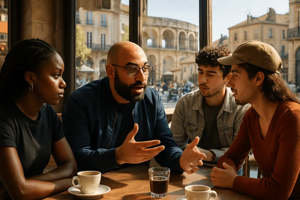 découvrez une rencontre fascinante à montpellier avec le journaliste et rappeur mehdi maïzi, qui partage son parcours et sa passion pour la musique urbaine lors de l'événement uni'sons. ne manquez pas cette opportunité d'explorer l'univers du rap à travers ses yeux.