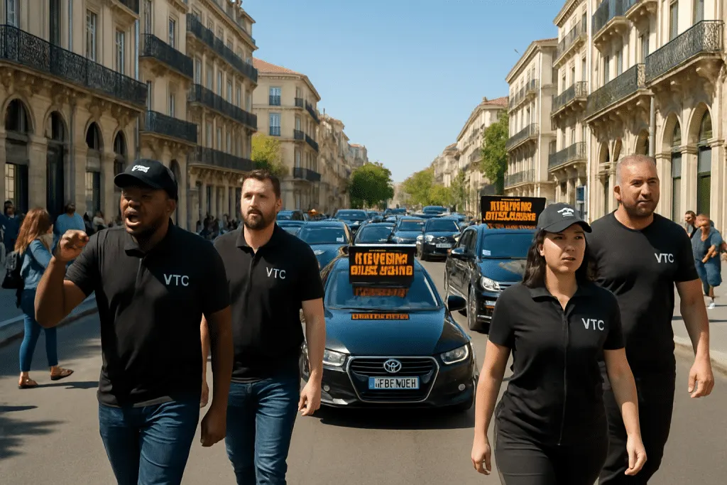 ce jeudi à montpellier, les chauffeurs vtc se mobilisent avec une opération escargot pour défendre leur métier et sensibiliser le public aux défis qu'ils rencontrent. rejoignez-nous pour soutenir cette action pacifique et faire entendre leurs revendications.