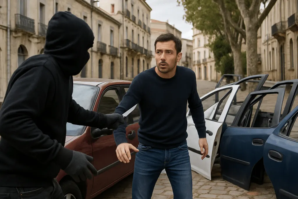 près de montpellier, un homme a été violemment agressé et poignardé lors d’un rendez-vous pour acheter des portières, le tout pour un butin de 1 000€. découvrez les détails de cette attaque choquante.
