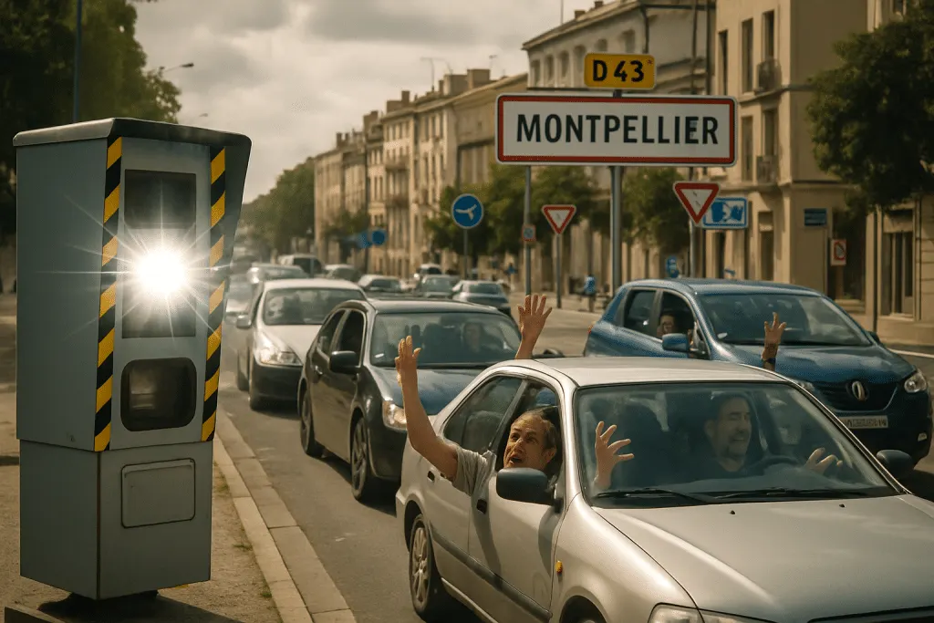 à l'entrée de montpellier, un radar suscite la colère des automobilistes en flashant près de 1 000 véhicules par jour. plusieurs usagers dénoncent un dispositif mis en place uniquement pour augmenter les recettes plutôt que pour assurer la sécurité routière.