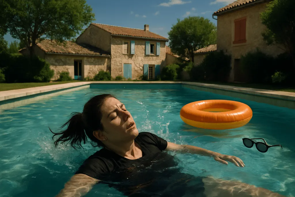 tragédie à l’est de montpellier: une femme meurt après une chute dans sa piscine. une enquête est en cours pour établir les circonstances.
