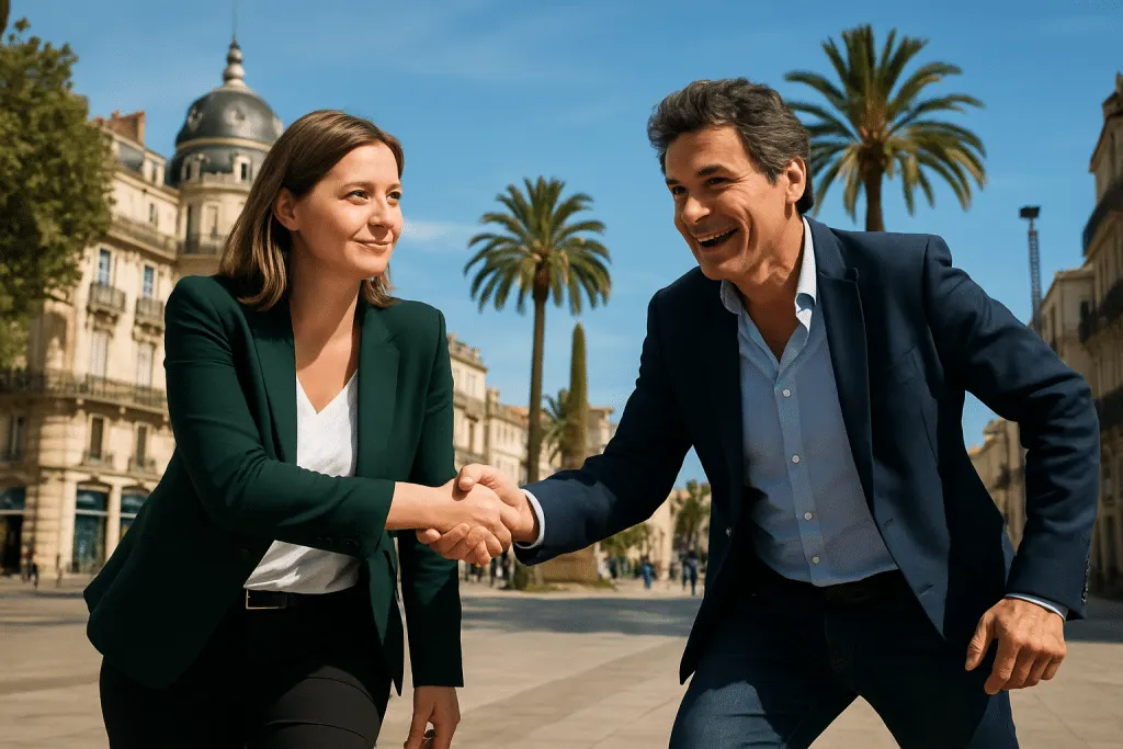 à montpellier, marine tondelier affiche un soutien sans faille à jean-louis roumégas. ensemble, ils forment une équipe déterminée et prête à passer à l’action pour défendre leurs convictions.