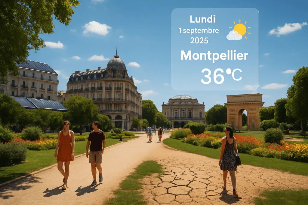 découvrez les prévisions climatiques détaillées pour montpellier et ses environs le lundi 1er septembre 2025 : températures, risques d'averses, évolution du temps et conseils pour organiser votre journée.