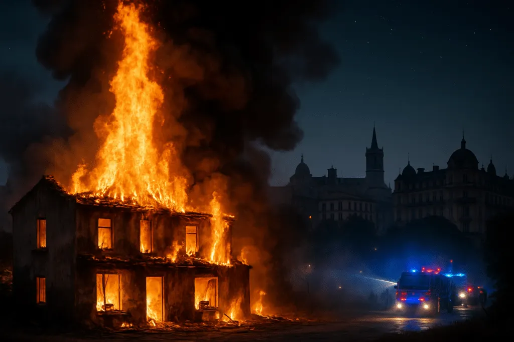 découvrez en photos l'impressionnant incendie survenu à montpellier, où des flammes de 20 mètres ont dévasté une villa désaffectée. plongez au cœur de cette intervention spectaculaire des pompiers.