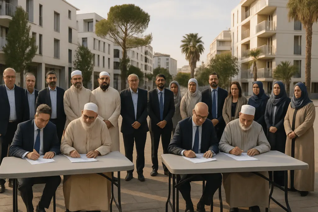 découvrez la signature de deux promesses de vente à montpellier pour la construction de la future mosquée de la mosson, un projet emblématique pour la communauté locale.