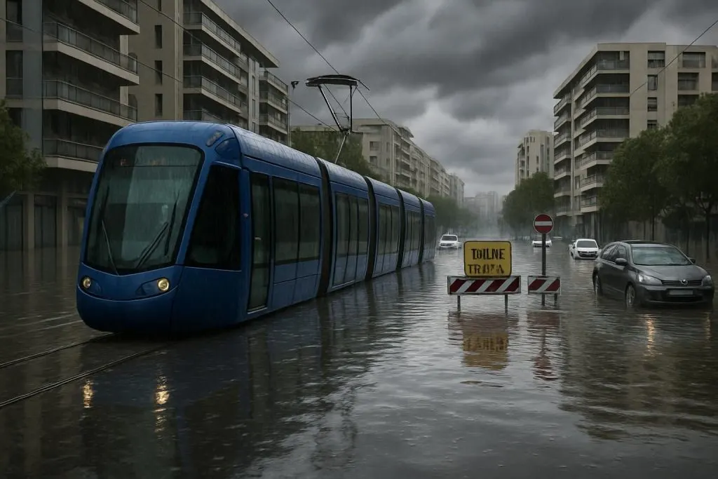 découvrez les images impressionnantes de montpellier submergée par des pluies diluviennes, avec des rues fermées et des tramways immobilisés. suivez l'impact de cet épisode climatique exceptionnel.