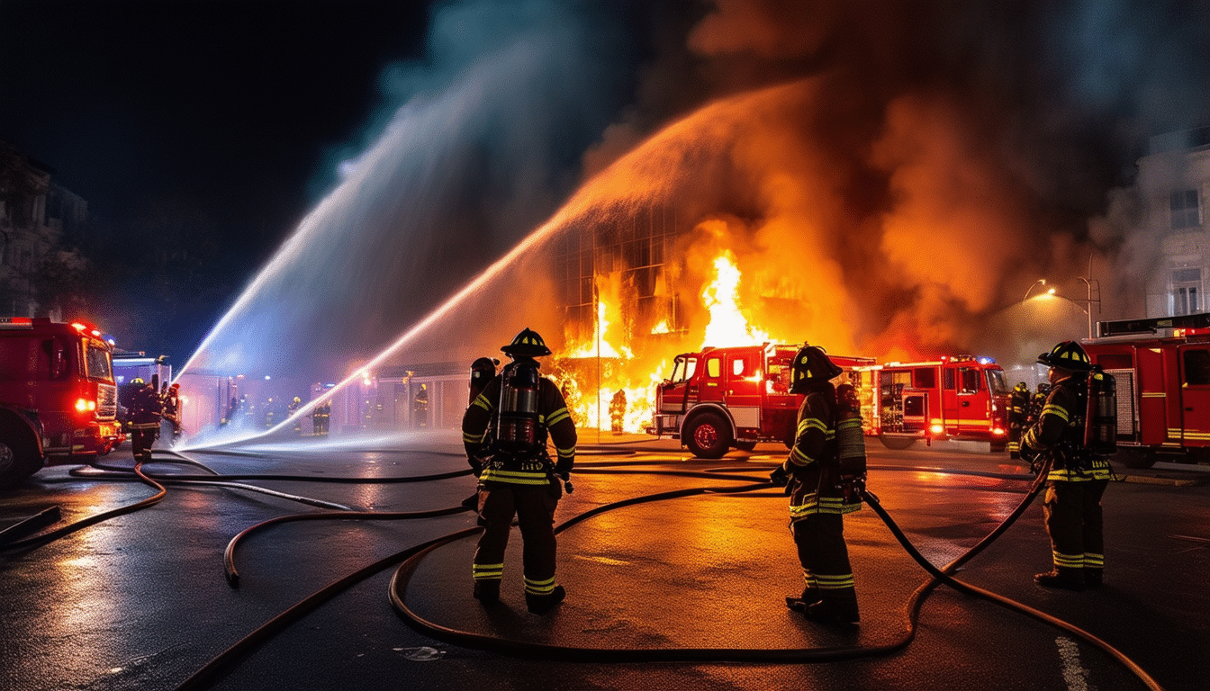 🌙🔥 Incendie Nocturne à Montpellier : Les Pompiers en Action chez Nicollin !