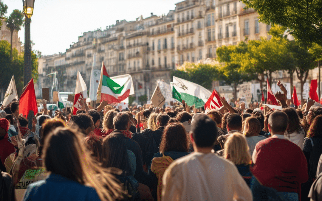 participez à un rassemblement solidaire ce samedi sur la place de la comédie à montpellier, en soutien au liban et face à la guerre au proche-orient. un moment de solidarité et de sensibilisation pour apporter espoir et unité.
