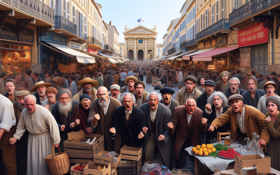 à montpellier, les commerçants expriment leur mécontentement face à la présence des vendeurs à la sauvette, qui envahissent l'espace adjacent au marché officiel. découvrez les enjeux et les réactions de ce conflit local.