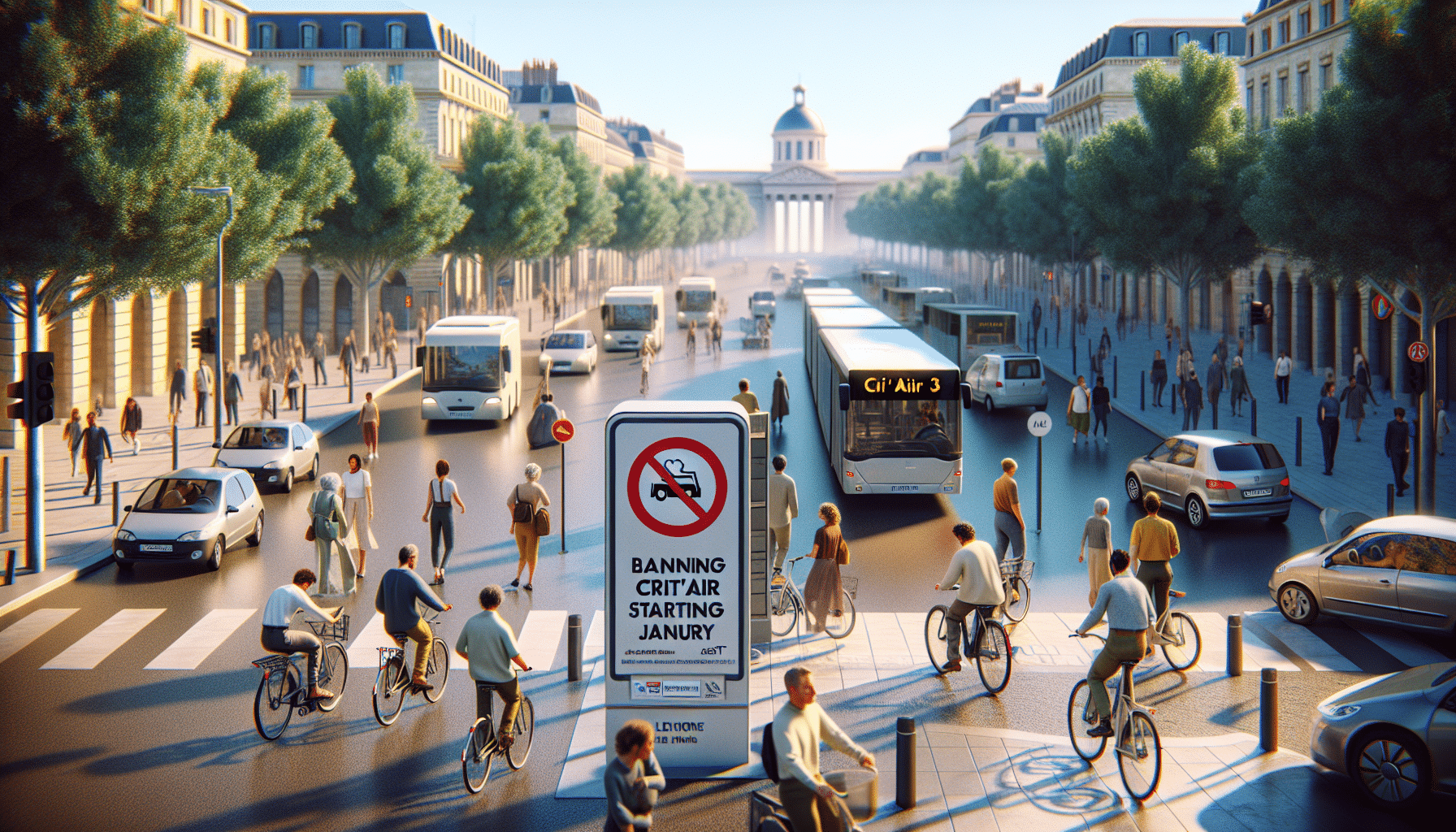 Montpellier and its Low Emission Zones: The ban on Crit’air 3 vehicles begins on January 1, but without a control system