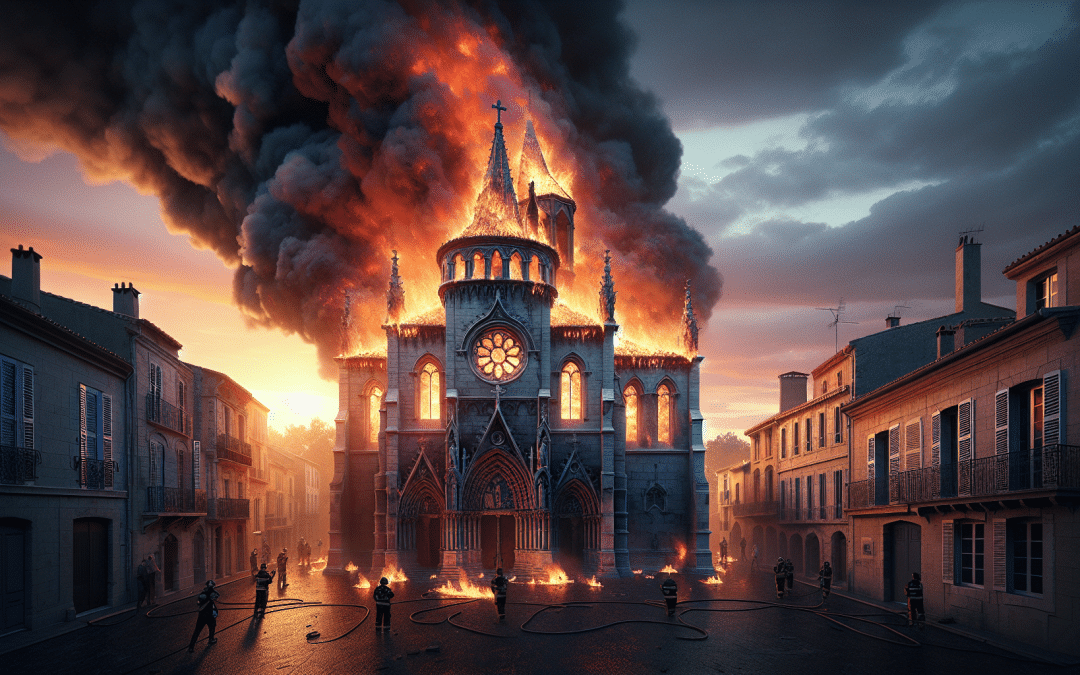 un incendie dévastateur a ravagé le toit d'une église à montpellier, provoquant des dégâts considérables et suscitant l'inquiétude des résidents. découvrez les détails de cet événement tragique et son impact sur la communauté locale.