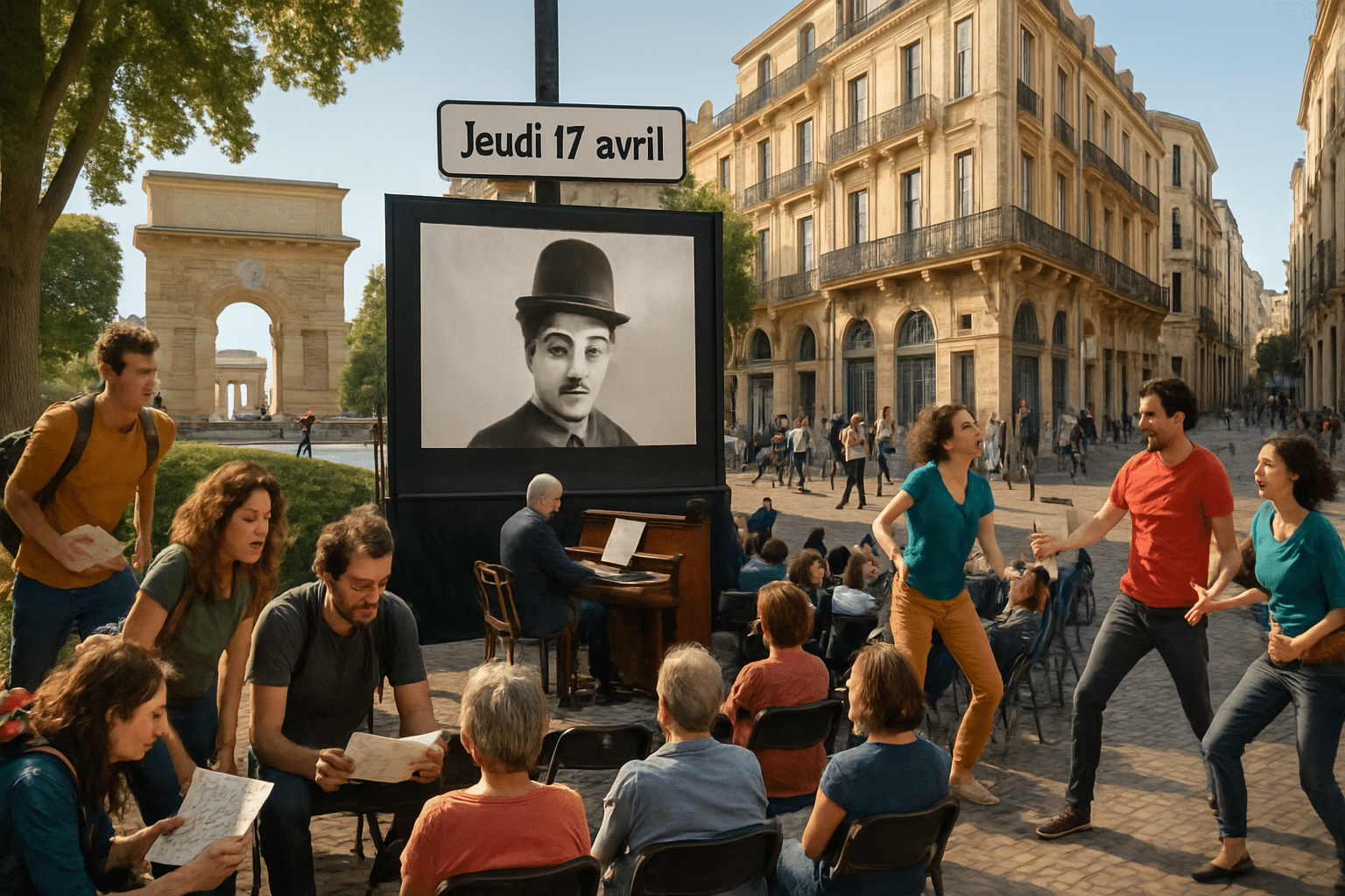 Exciting activities in Montpellier for this Thursday, April 17: treasure hunt, Charlie Chaplin film concert and improv