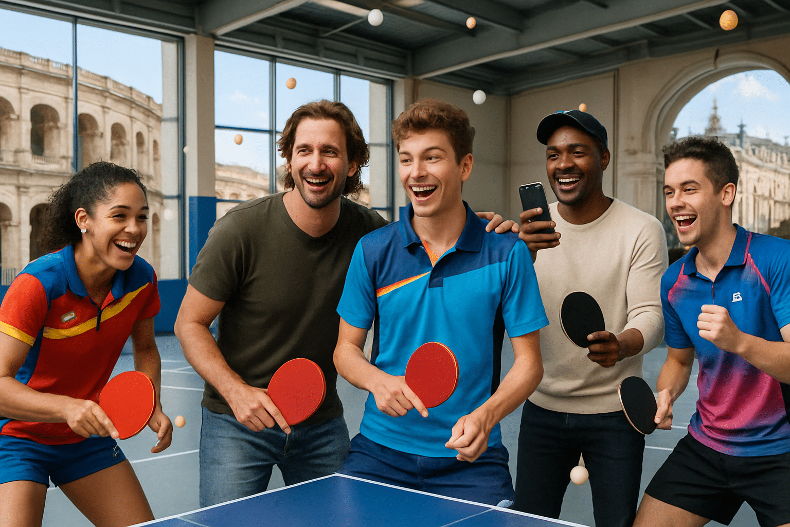 Jugadores y estrellas del tenis de mesa se unen por una noble causa con la Alianza de Tenis de Mesa Nîmes-Montpellier