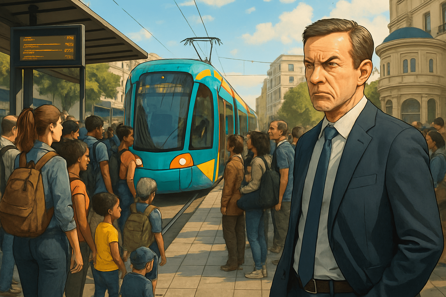 François Déletraz, presidente nacional de la Fnaut, considera que el transporte gratuito en Montpellier es inapropiado.