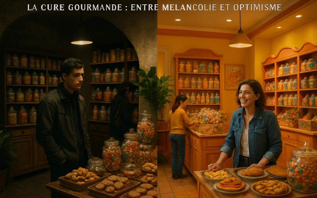 découvrez la cure gourmande à montpellier, où la mélancolie rencontre l'optimisme à travers une sélection de douceurs artisanales. explorez nos deux boutiques, véritables temples du plaisir gourmand, qui éveillent vos sens et ravivent vos souvenirs d'enfance.