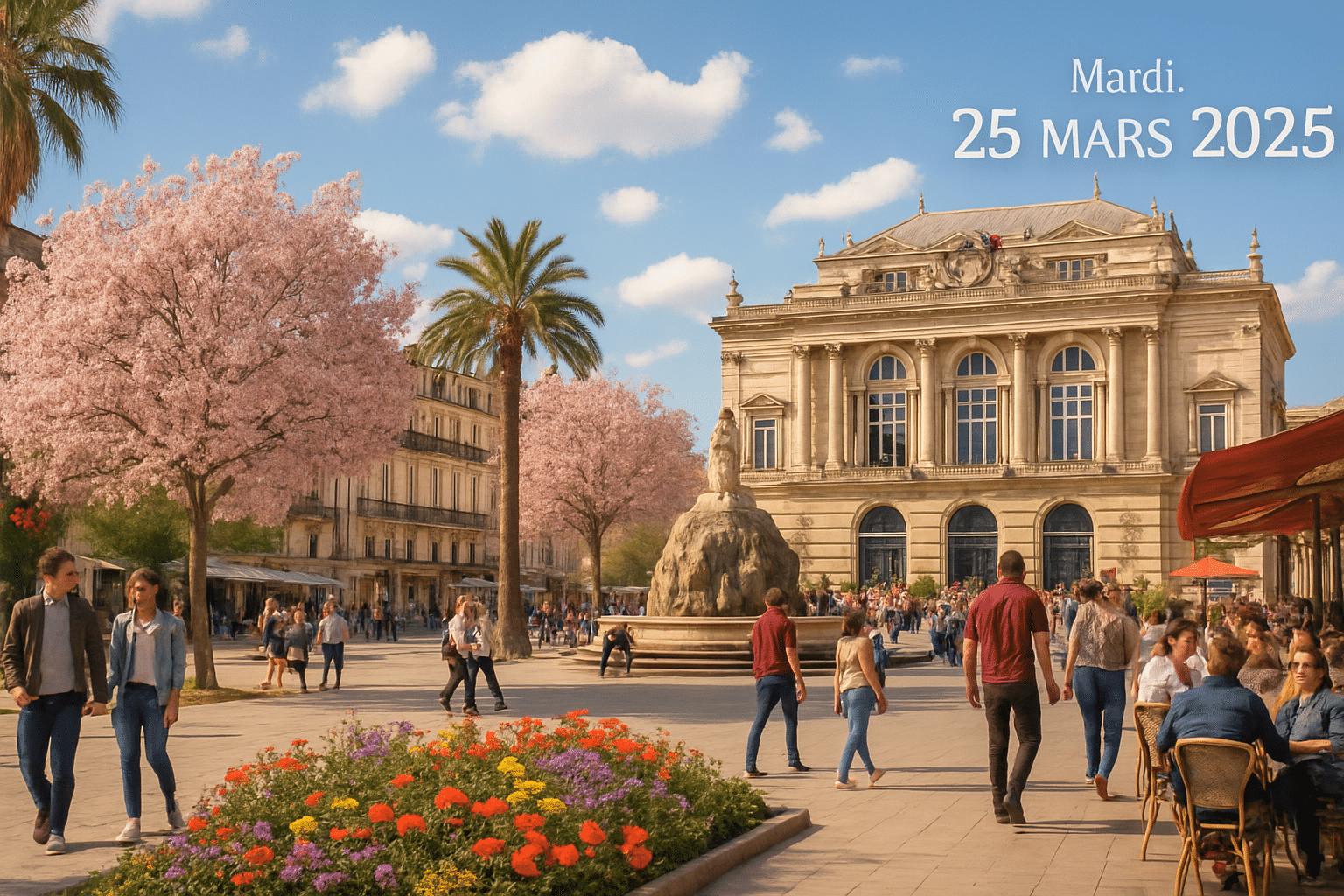 Weather forecast for Tuesday, March 25, 2025: Montpellier
