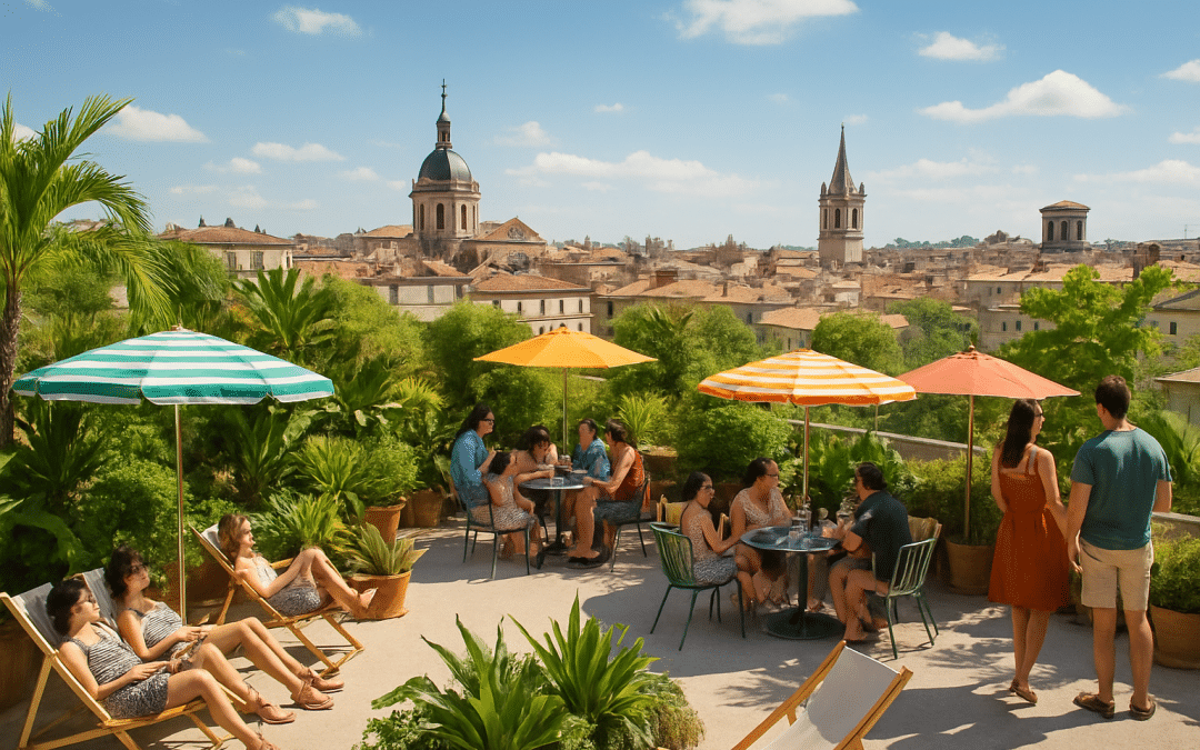 découvrez cet été à montpellier le plus vaste rooftop de la région ! profitez d'une vue imprenable, d'ambiances estivales et d'animations variées sur ce lieu incontournable pour passer des moments inoubliables entre amis ou en famille. ne manquez pas cette expérience unique au cœur de la ville !