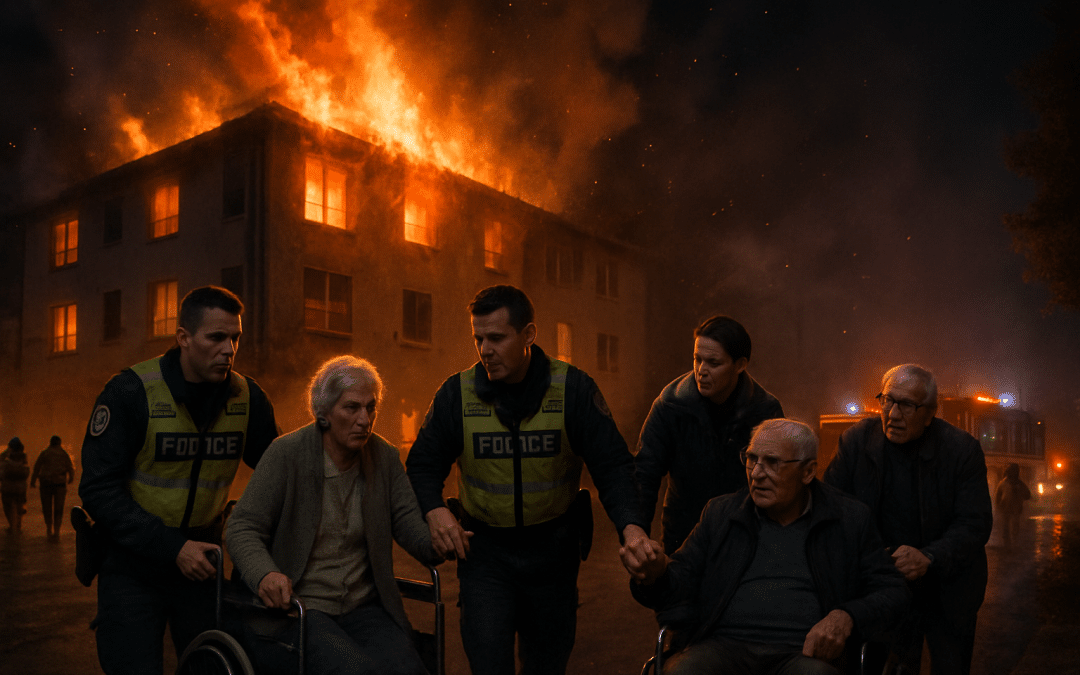 un incendie dramatique s'est déclaré dans une résidence pour seniors près de montpellier, provoquant l'intervention rapide de quatre policiers qui ont évacué les résidents en toute sécurité avant l'arrivée des pompiers. découvrez les détails de cet événement alarmant.