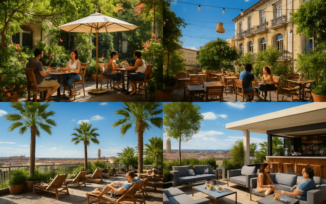 explorez notre sélection de 5 terrasses enchanteuses à montpellier, idéales pour savourer les douces soirées d'été. détendez-vous dans des ambiances uniques, dégustez des mets savoureux et profitez du soleil dans la cité vibrant du languedoc.