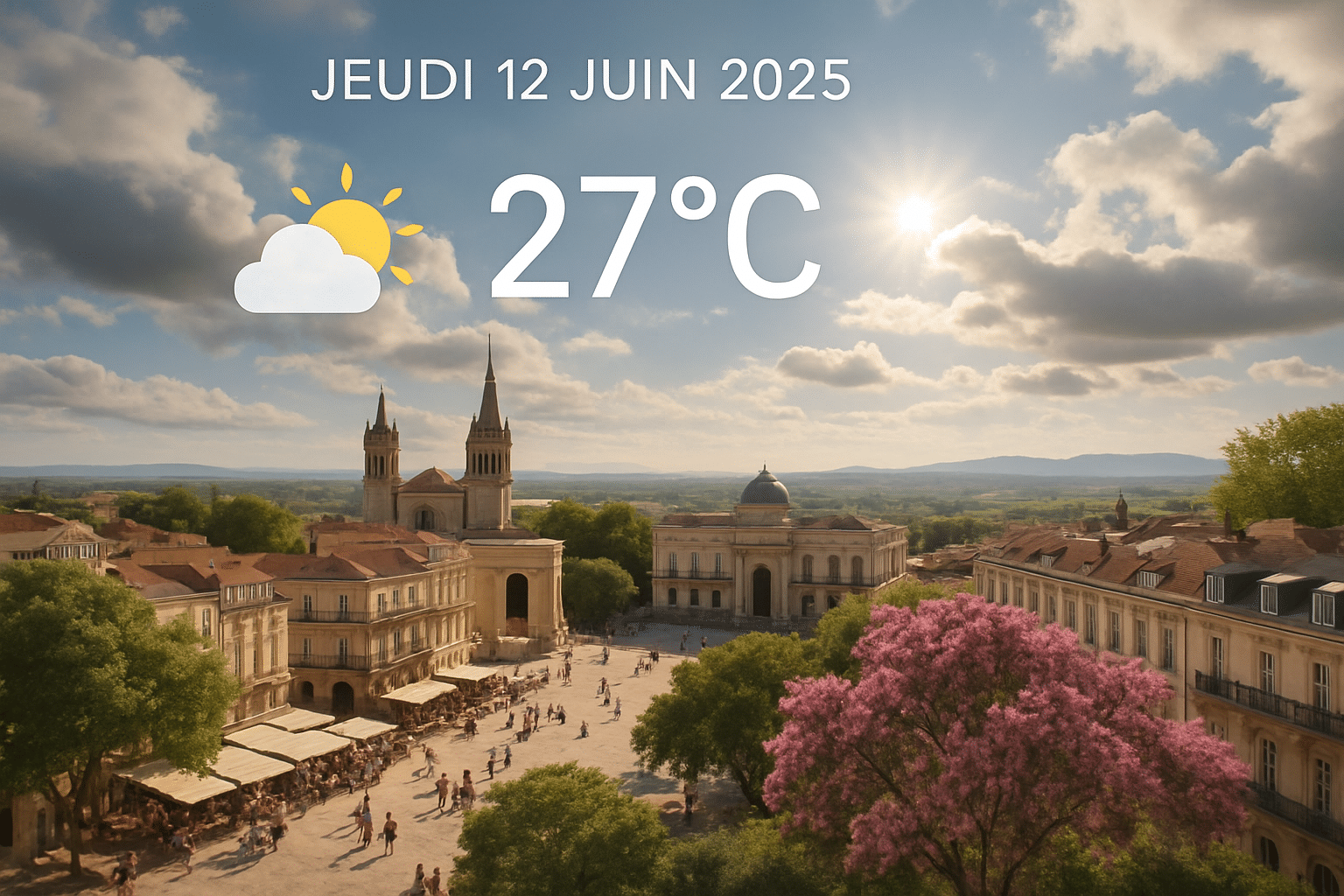 Weather forecast for Montpellier and surrounding areas: Thursday, June 12, 2025
