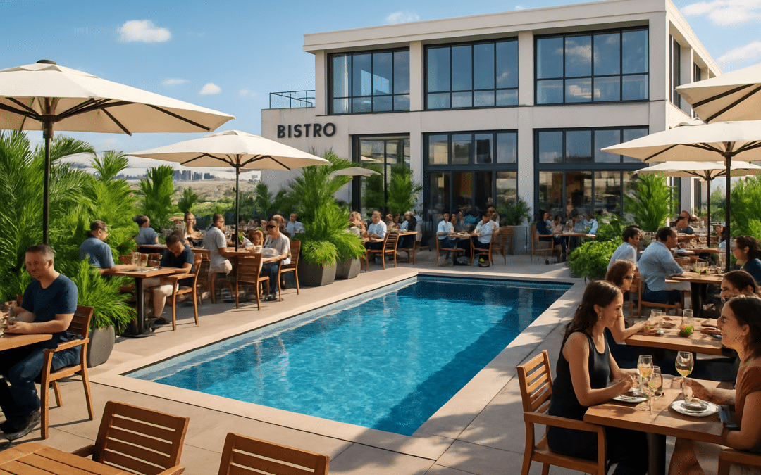 découvrez notre bistro moderne à montpellier, où une terrasse sur le toit et une piscine vous attendent. profitez d'une cuisine raffinée et d'une ambiance conviviale tout en admirant une vue imprenable sur la ville.