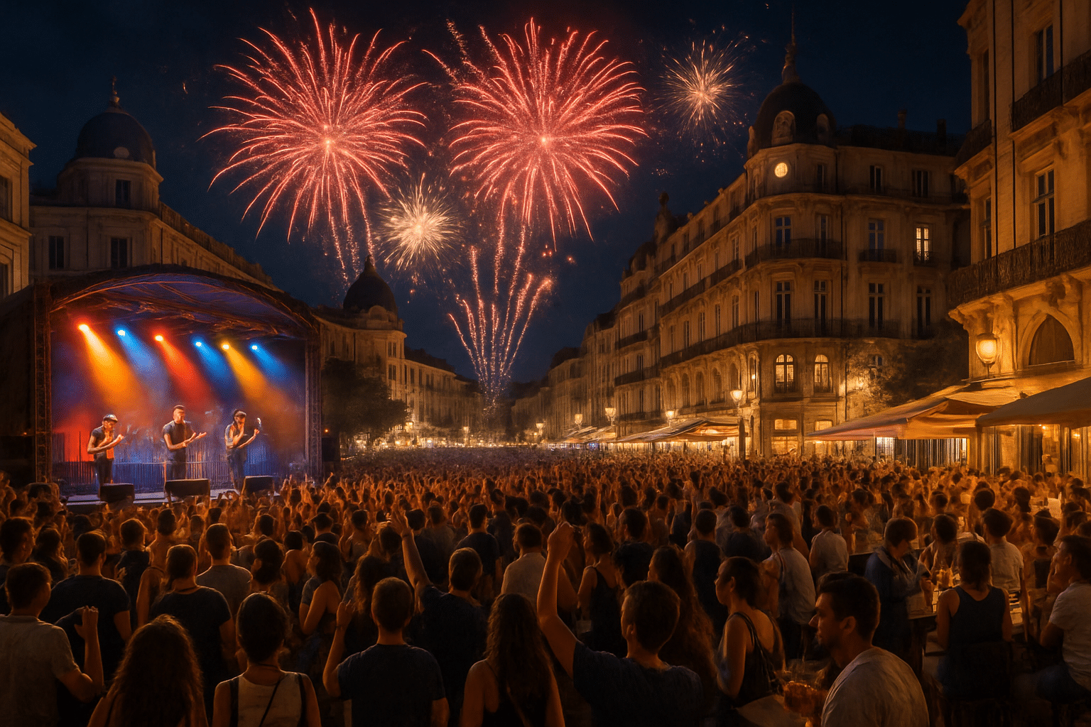Explore Montpellier: concerts, fireworks and unforgettable evenings from July 14 to 16