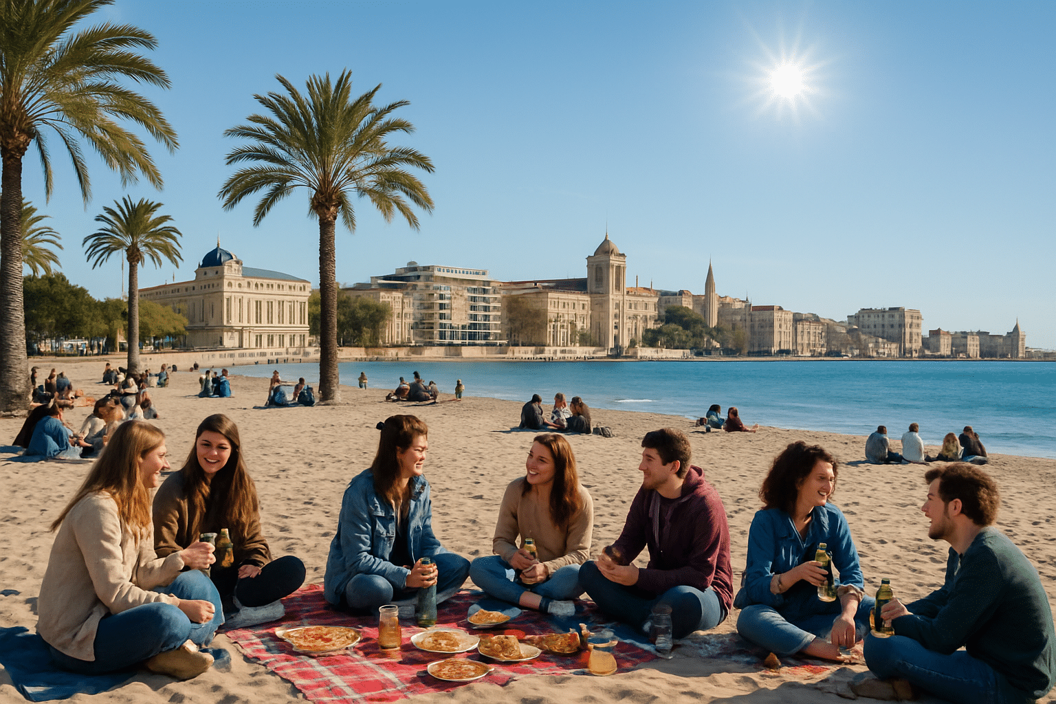 Montpellier, el destino ideal para picnics en la playa en febrero, elegida mejor ciudad estudiantil de Francia en 2025