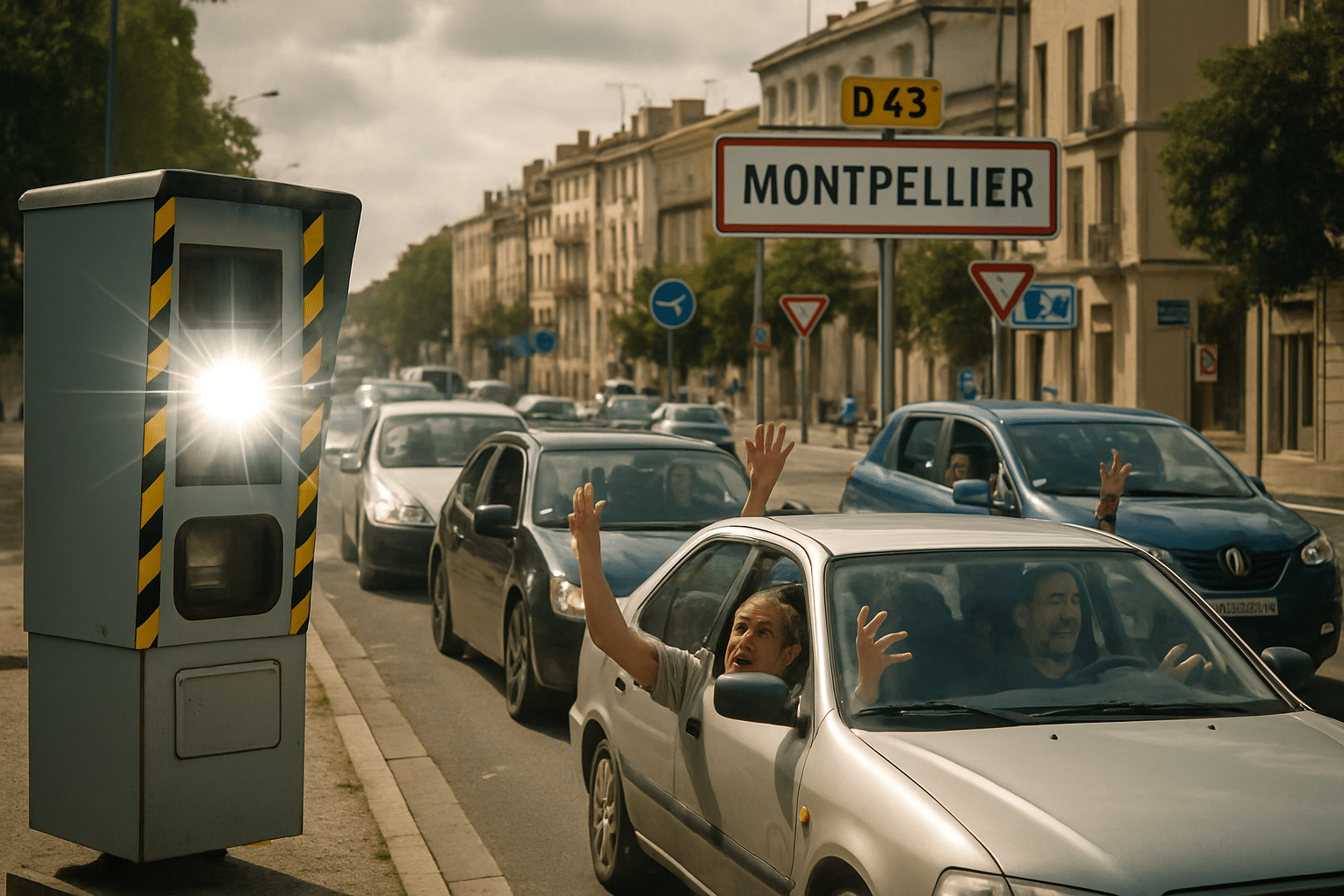 Angry drivers: this radar at the entrance to Montpellier flashes nearly 1,000 times a day just to make money