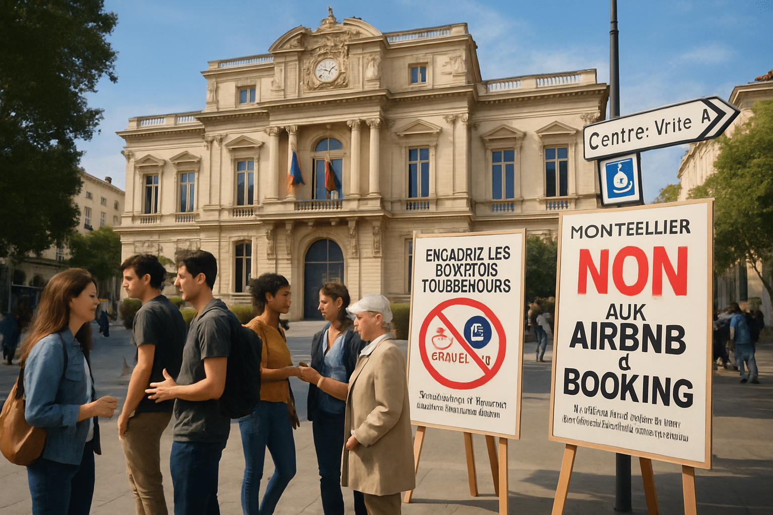 Montpellier town hall is mobilizing to guarantee access to the city center in the face of the increase in tourist accommodation such as Airbnb and Booking