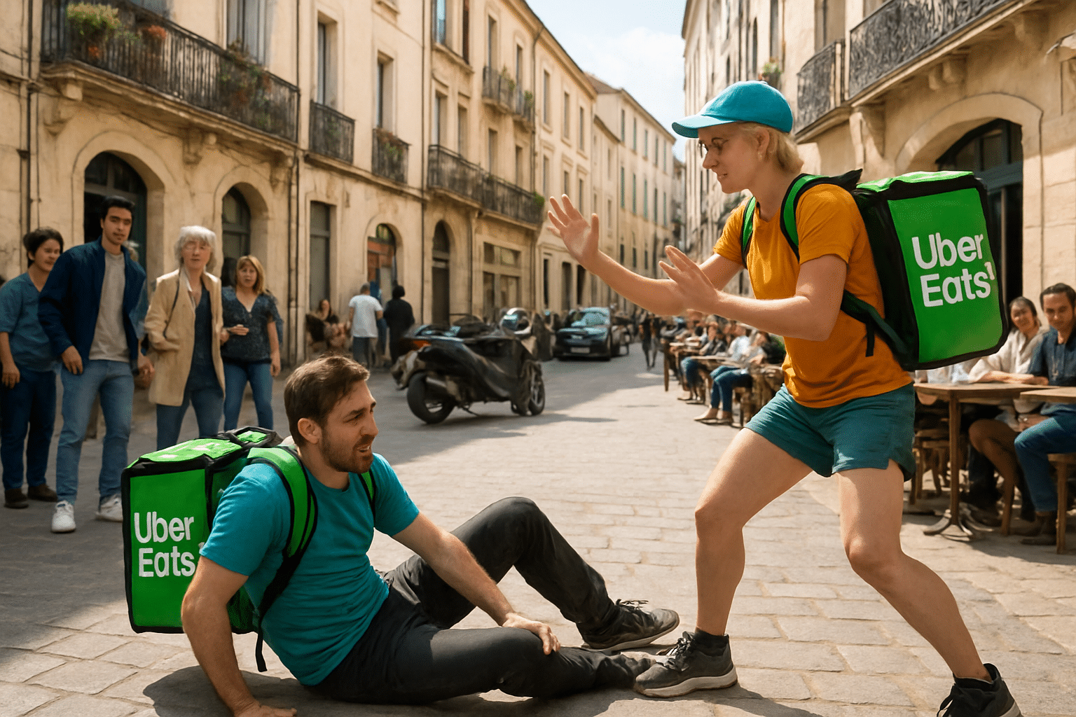 Montpellier: Two UberEats delivery drivers clash, one injured