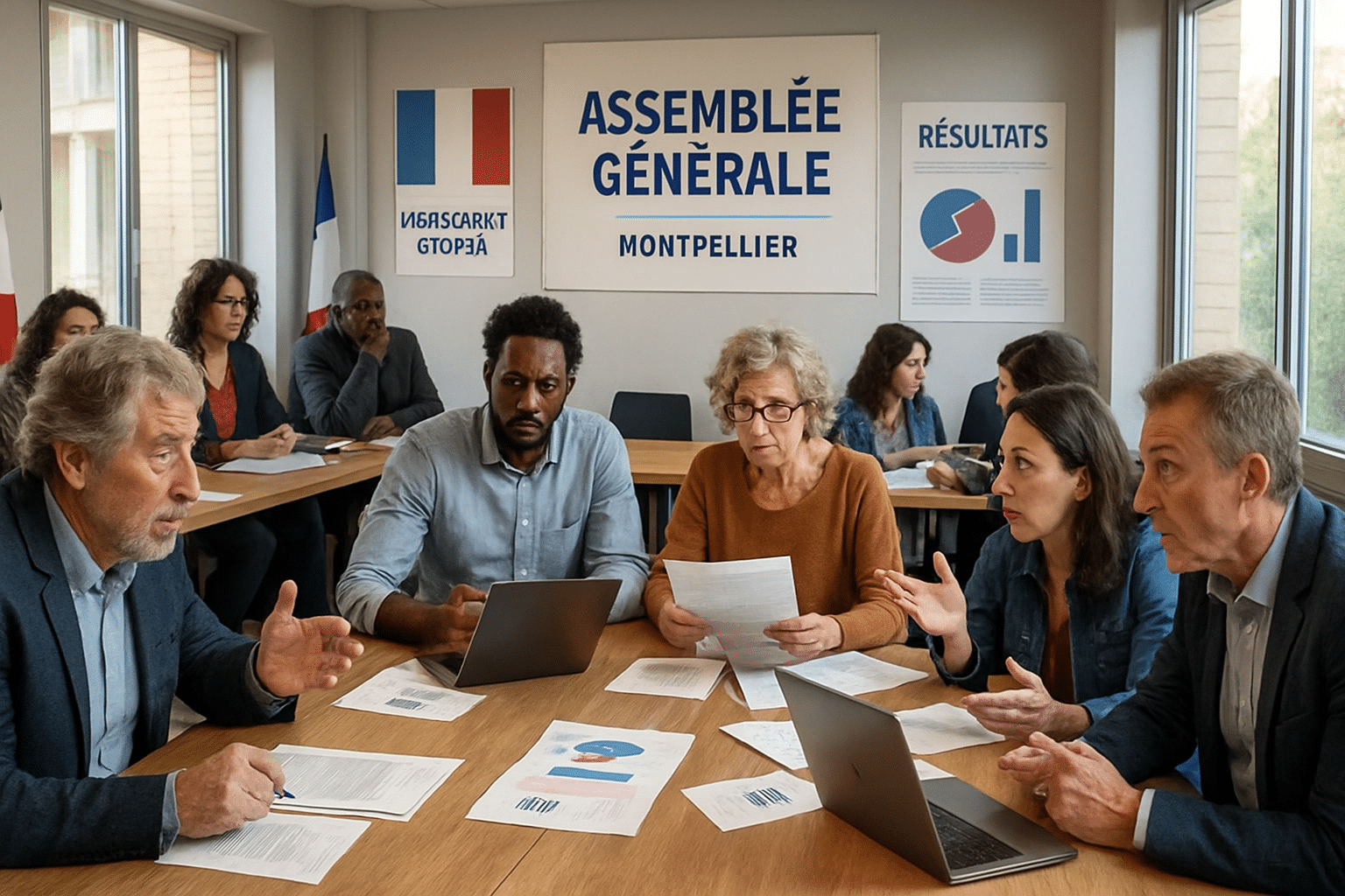 “Frenarlo todo”: una asamblea general en Montpellier