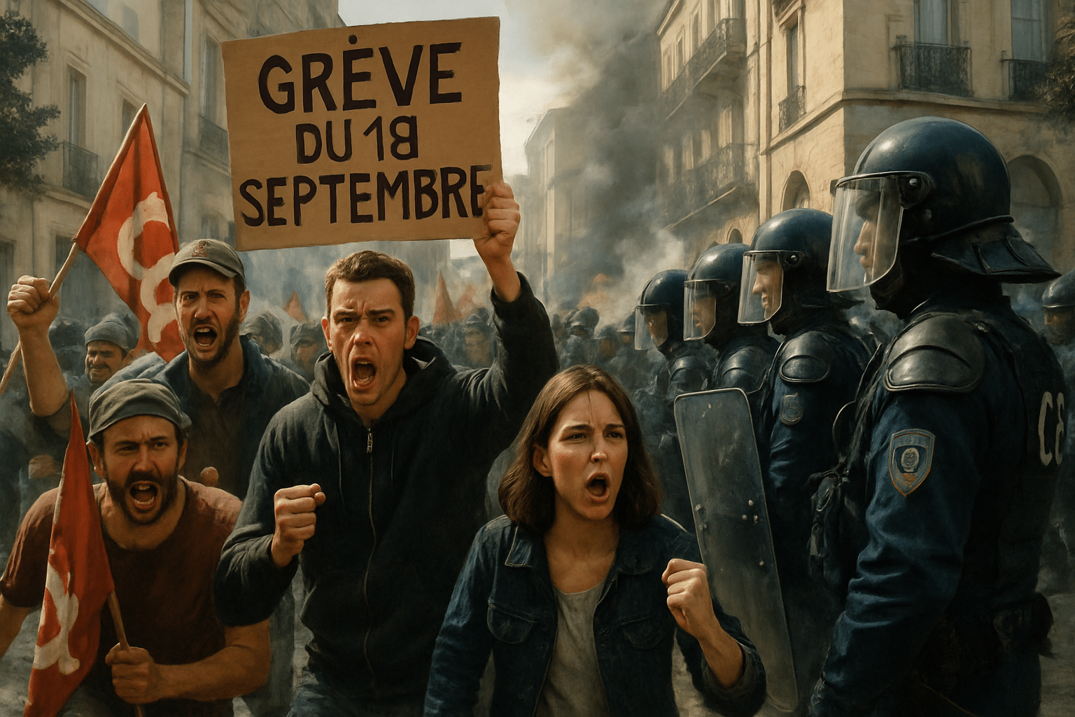 A look back at the September 18 strike in Montpellier: tensions with the CRS, mass mobilization and intervention by a fringe group, relive the key moments of the day.