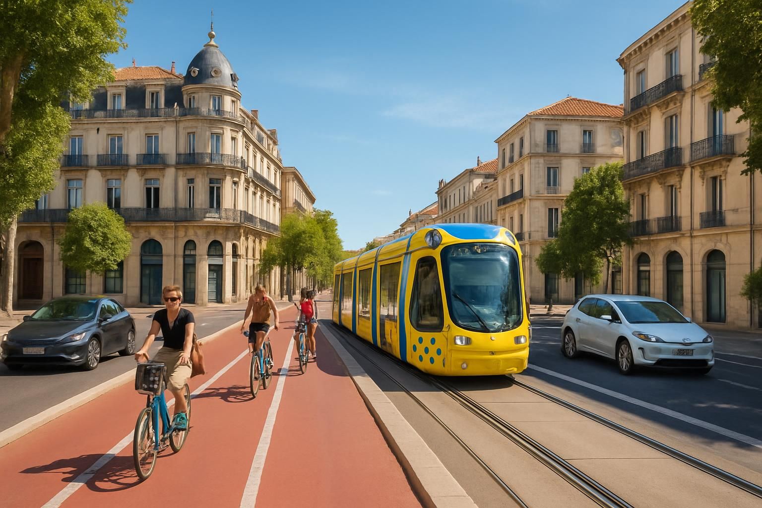 Montpellier: Has free public transport reduced the use of cars or bicycles?