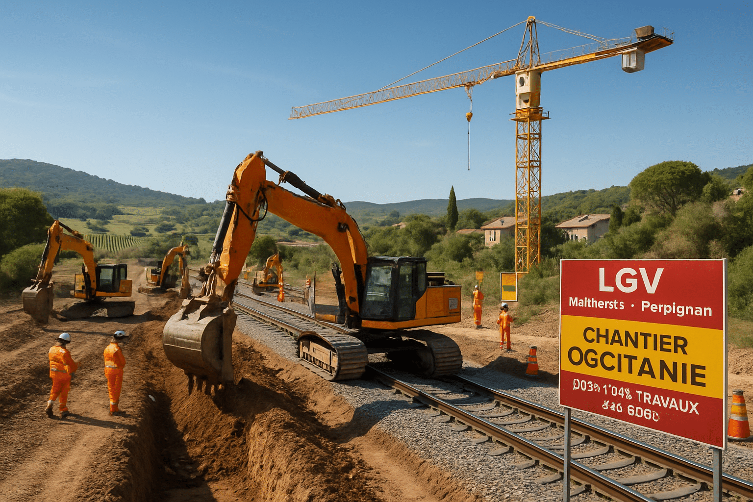Occitanie: The Montpellier-Perpignan high-speed rail line is on schedule, with the first works planned to begin in 2029.