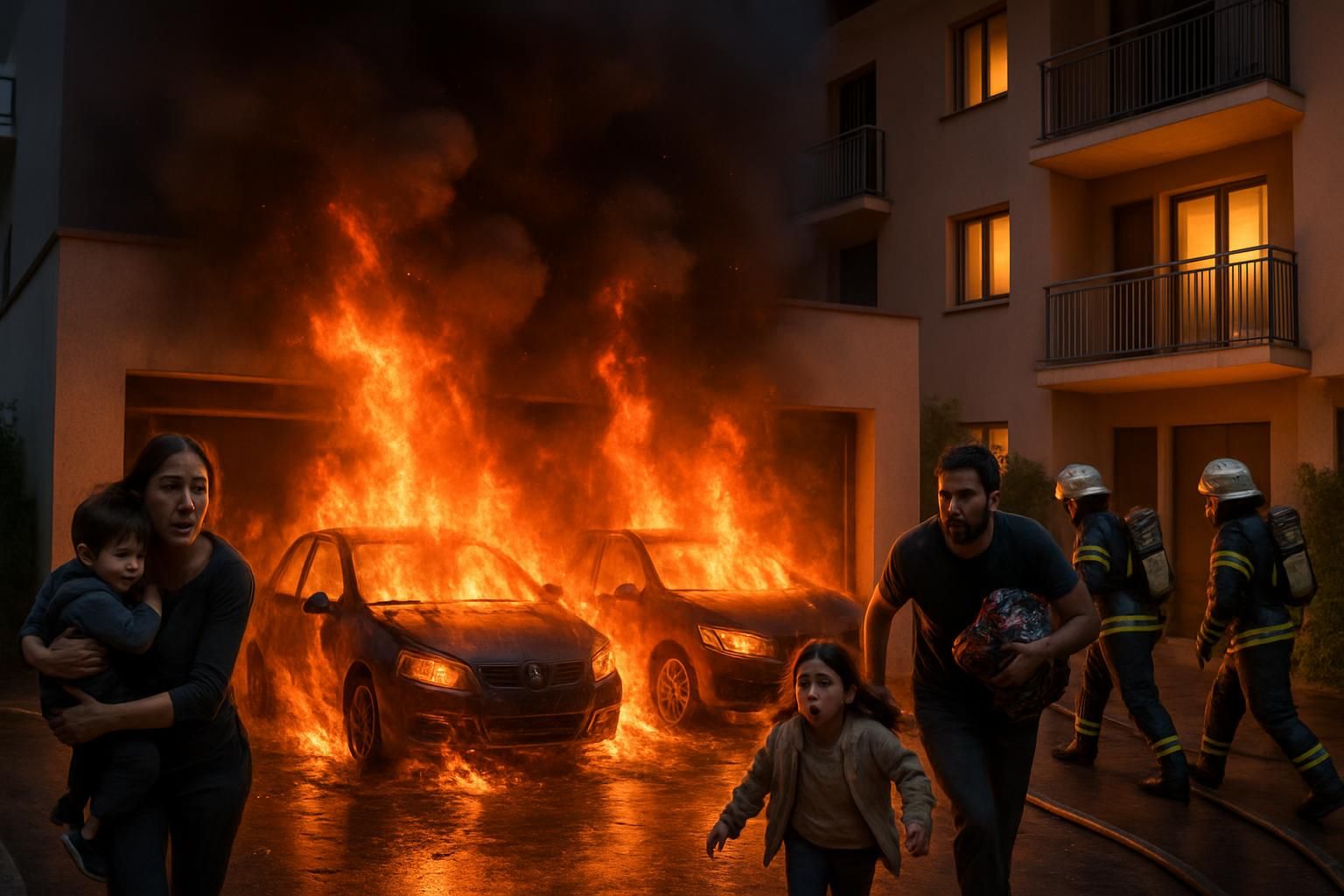 Montpellier : Un incendie éclate dans le garage d’une résidence, deux voitures en flammes, évacuation des habitants