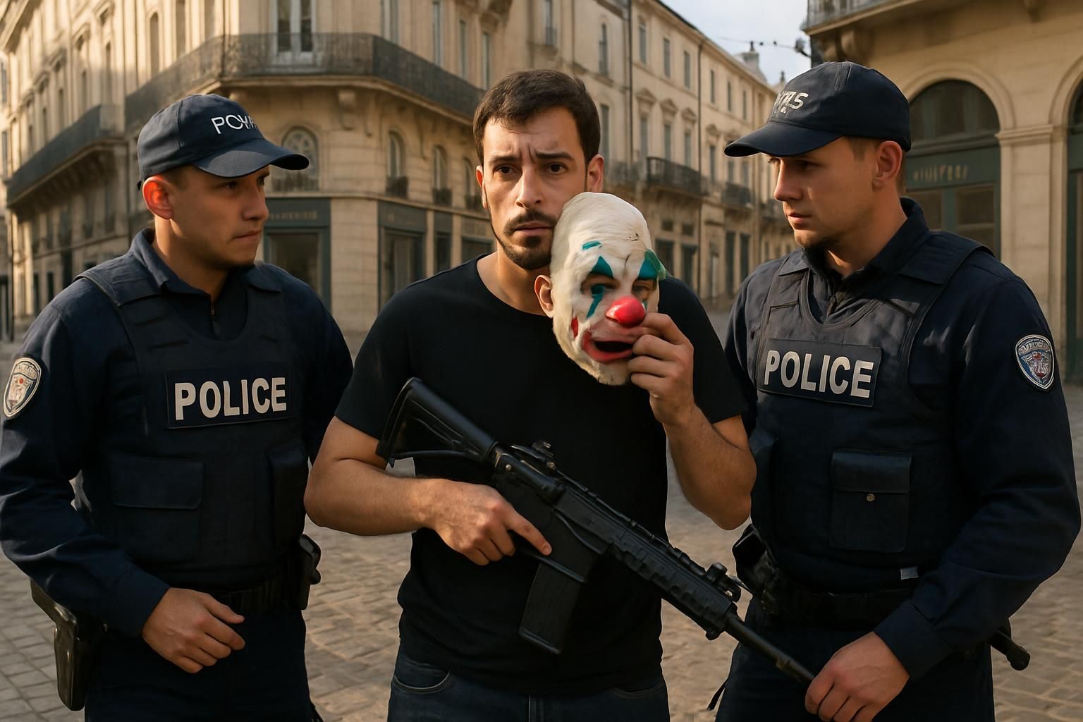 Montpellier: Man arrested in possession of a rifle and a clown mask